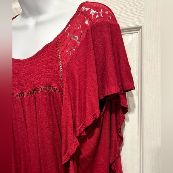 Jun & Ivy Short Sleeve Blouse, Size L - Picture 6 of 8